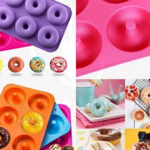 Big size 6 cavity donut Mold for donuts, chocolates and soaps