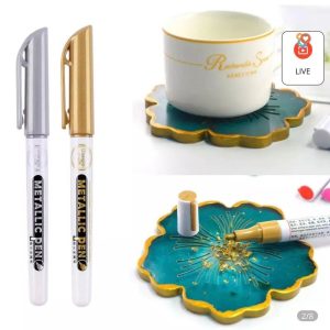 Gold and Silver Metallic Markers