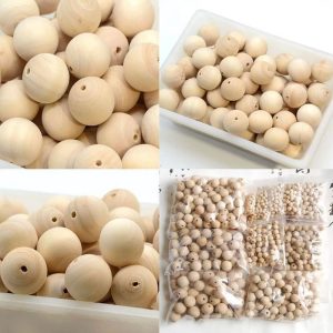 Natural Wooden spacer beads for macrame jewellery making,bracelet accessories