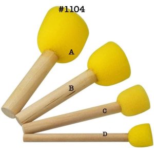 Round Foam Brushes