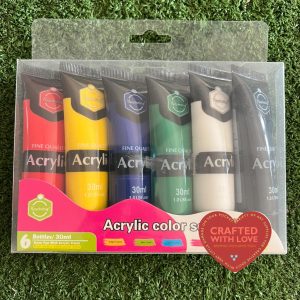 Set of 6 basic Acrylic Colours