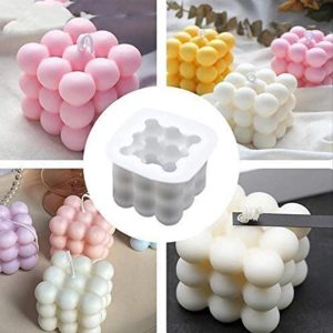 6 Cavity 3D Cube Candle Silicone Mold