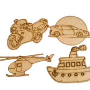 Wooden Colouring Characters for Kids